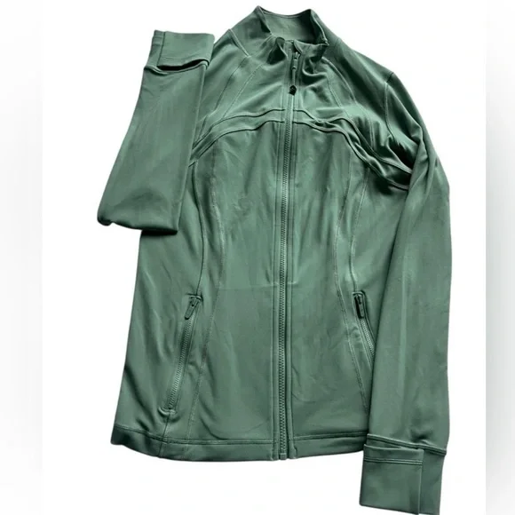 Lululemon Define Jacket Nulu in Desert Green Size 12 - Picture 9 of 13